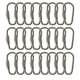 thumbnail image 5 of Ganchos de llavero Toystoory 24 con mosquetón de bloqueo de anillo en D de metal Plata 2Conjunto, 5 of 6