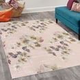 thumbnail image 2 of Floral Decorative Rug, Watercolor Shabby Form Nature Petals in Soft Tones Picture, Quality Carpet for Bedroom Dorm and Living Room, 6 Sizes, Rose Ecru, by Ambesonne, 2 of 4