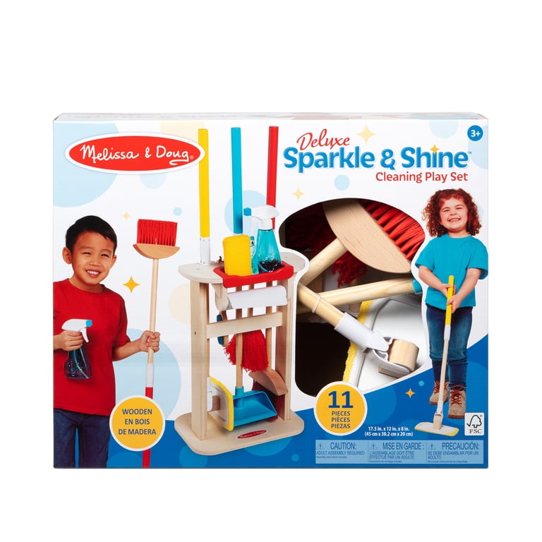 Melissa & Doug, Cleaning Play Set, 11 Pieces, Deluxe Sparkle