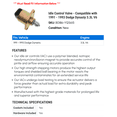 thumbnail image 2 of Idle Control Valve - Compatible with 1991 - 1993 Dodge Dynasty 3.3L V6 1992, 2 of 2