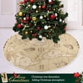 thumbnail image 6 of FMSHPON World Map Compass Ship Xmas Christmas Tree Skirt Stand Mat for Holiday Party Decoration Indoor Outdoor 48 inches, 6 of 6
