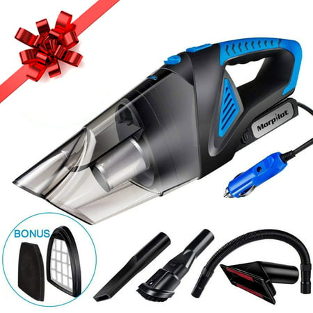 Car Vacuum Cleaner High Power DC 12V 120W Wet&Dry Portable Handheld Auto Vacuum Cleaner with Stainless Steel HEPA Filter, 3 different attachments and One Carrying (Best Car Vacuum Reviews)
