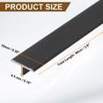 thumbnail image 2 of 2.9Ft x 0.39" T-Molding Floor Transition Strips, Flat Divider Strip, Black, 2 of 6