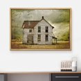 thumbnail image 3 of wall26 Framed Canvas Print Wall Art Dilapidated Grunge Farmhouse in Field Nature Wilderness Photography Realism Chic Scenic Colorful Rustic Ultra for Living Room, Bedroom, Office - 16"x24", 3 of 5