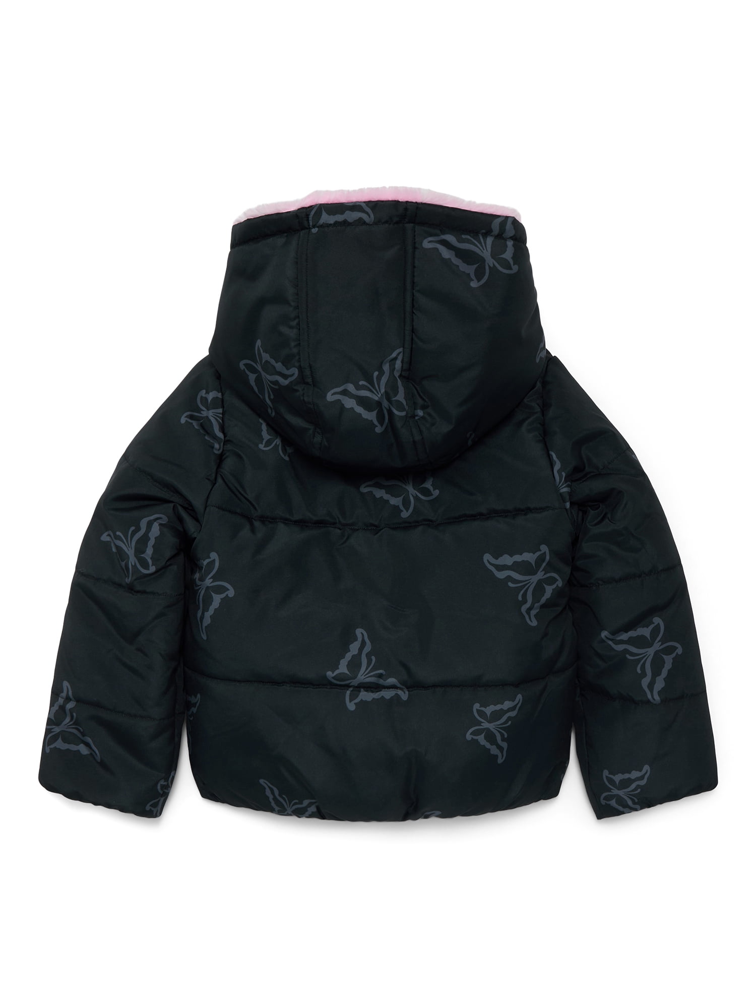 Jessica Simpson Girls Butterfly Cropped Puffer Jacket, Sizes 4-16