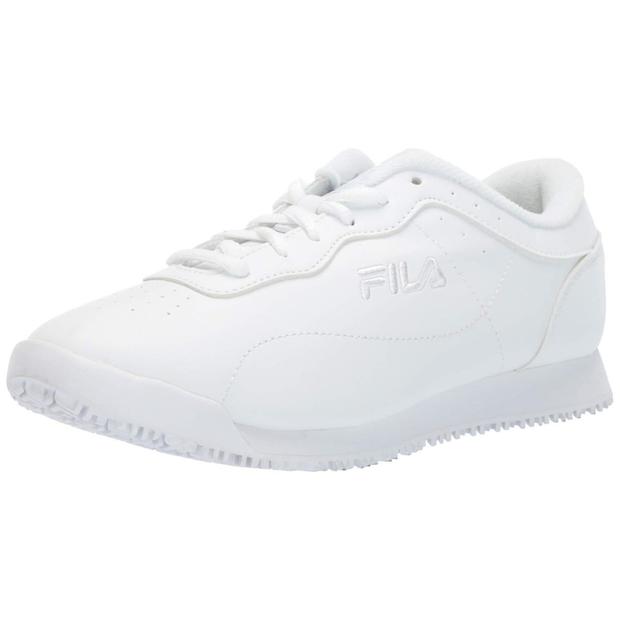 Fila Women's Memory Viable Slip Resistant Work Shoe Food Service 0 WHT