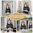 thumbnail image 5 of Halloween Shower Curtain - Water Repellent Fabric Shower Curtains Washable, Funny Ghost Pumpkins Black Cat Truck Wooden Decorative Polyester Cloth Bathroom Curtains Modern Bath Decor 36"x72", 5 of 8
