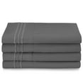 thumbnail image 4 of Clara Clark 1800 Thread Count Charcoal Microfiber Bed Sheet Set, Full – Deep Pocket, 6-Piece, 4 of 4