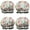 Pioneer Flower Floral, variant on Shower Caps,Pioneer Flower Floral Print Pattern Waterproof Shower Cap for Women 4 Pieces,Double Reusable Hair Cover for Shower PEVA Elastic Stretch Hem