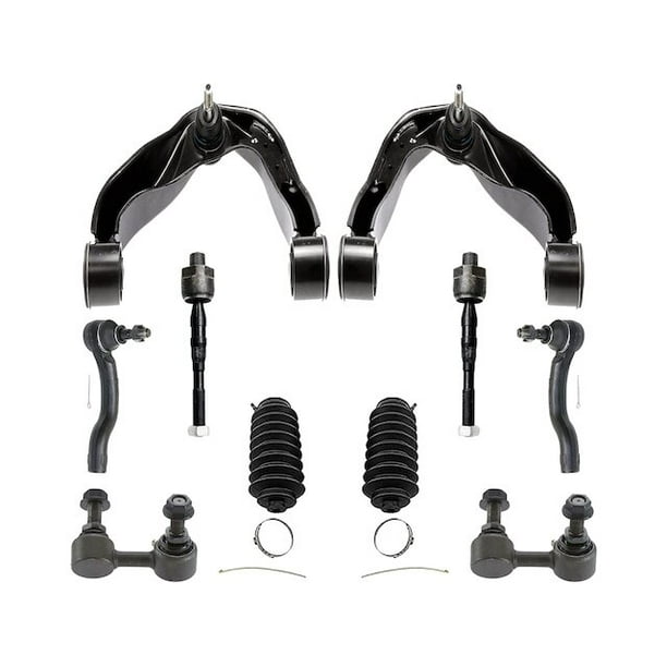 Front Control Arm Ball Joint Tie Rod and Sway Bar Link Kit Compatible with 2005 2015 Nissan