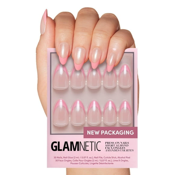 Glamnetic Glamnetic Chicle glaseado Press-On Nails, color almendra