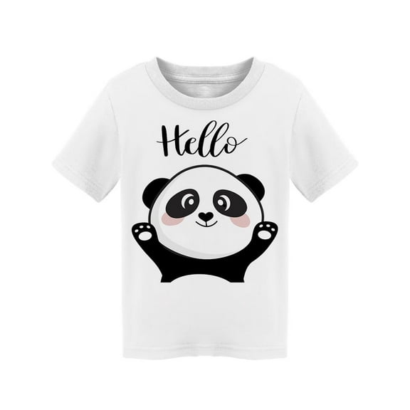 Baby Panda Saying Hello T-Shirt Toddler -Image by Shutterstock, 3 Toddler
