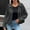 Gray, variant on Barn Jackets for Women's Casual Sleeve Zipper Loose Suede Textured Coat Long Sleeve Hoodless Casual Coat/Jacket Navy S