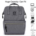 thumbnail image 3 of Mochila viaje Himawari, USB 15,6 pulg., bolso trabajo doctor, unisex, estudiantes (USB gris), 3 of 3