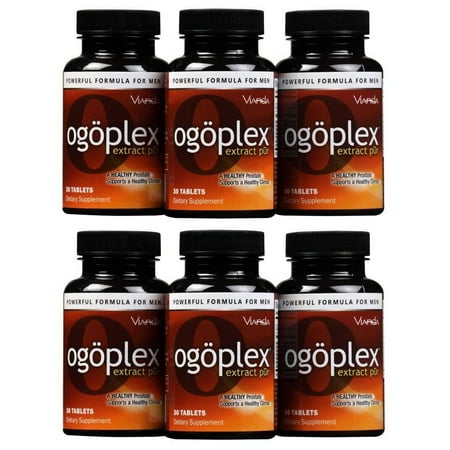 Ogoplex Prostate Health & Urinary Support Supplement for Men - Graminex G63 Swedish Flower Pollen, Saw Palmetto, CardioAid Plant Phytosterol Complex, Tomato Fruit, & Lycopene - 30 Tablets (6 Pack)