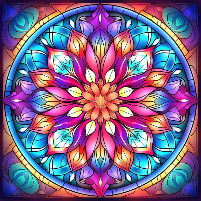 Kit de Pintura Mandala 5D Cgtredaw Ronda Completa Taladro Diamante