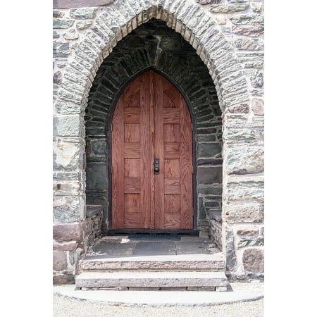 Canvas Print Arch Door Exterior Entrance Architecture Stone Stretched Canvas 10 x