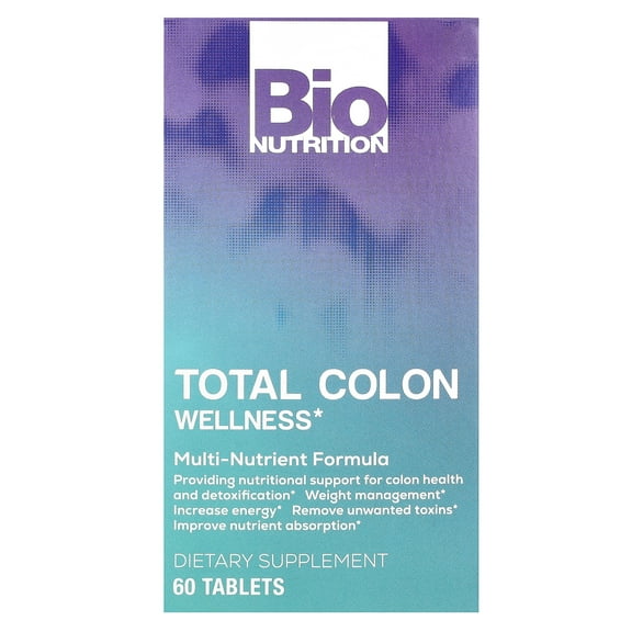 Bio Nutrition Total Colon Wellness, 60 Tablets