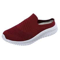 NOKIO Fashion Women's Casual Shoes Breathable Slip-on Wedges Outdoor Leisure Sneakers Tennis Shoes Womens Sneaker Wedge Sandals for Women Orthopedic Walking Shoes