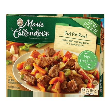 Marie Callender's Frozen Dinner, Beef Pot Roast, 15 Ounce - Walmart.com