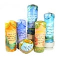 thumbnail image 2 of Quote Pillar Candle - "Be the change that you wish to see in the world" Gandhi, 2 of 2