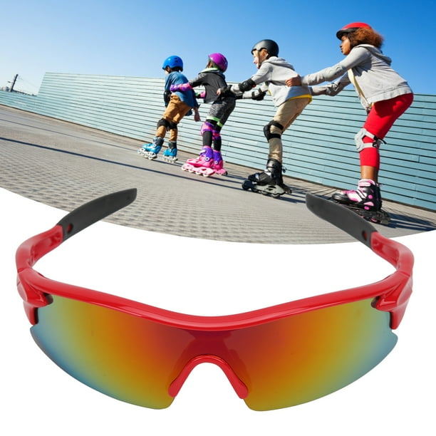 Gafas de Snowboard Gafas Deportivas para ninos Marco Rojo Anticolision Anti Ultravioleta con 2 Lentes de Repuesto Walmart en linea