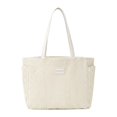 thumbnail image 2 of Bolso tote para mujer, multiusos, regalo, bolso de mano informal para el trabajo, playa, las y los viajes. Blanco, 2 of 8