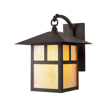 

Wall Sconces 1 Light With Iridescent Tiffany Glass Bronze size 14 in 100 Watts - World of Crystal