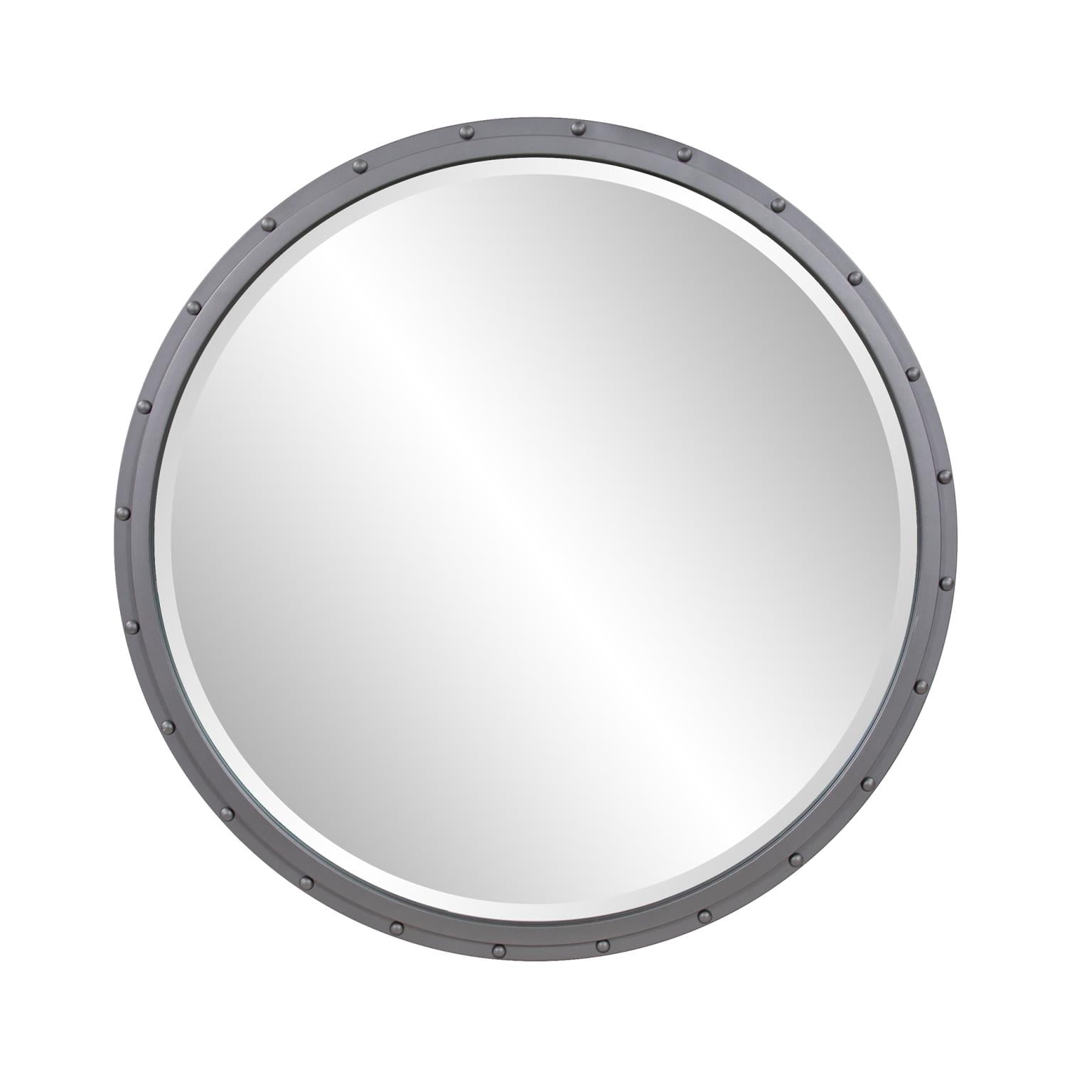 Tyler Dillon Metal Framed Industrial Mirror with Rivet Details
