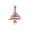 Rose, variant on 10k Yellow Cedar Tree of Lebanon Pendant (16 Inches)