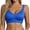 Blue, variant on Cotton Bras for Women,Seamless Wireless Yoga Running Bra,V Neck Push Up Ribbed Sports Lingerie Sizes S-3XL