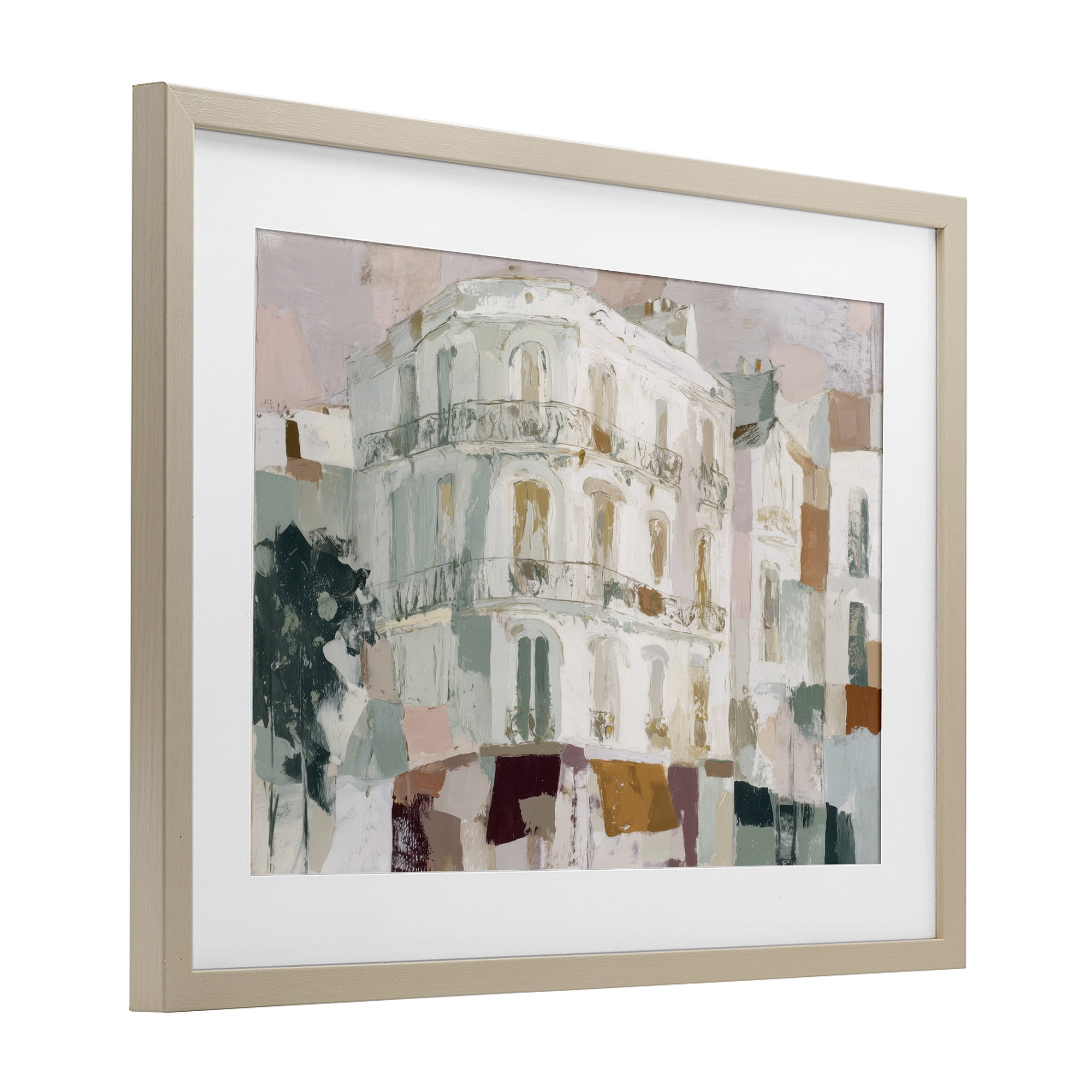 Stupell Industries Barcelona Street Corner Birch Framed Print Under Glass, design by Chromatic Storm Studio