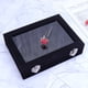thumbnail image 2 of Cajas de madera para guardar joyas, organizador portátil de 24 compartimentos para pendientes, anillos y exhibidores, para mujeres y niñas (negro), 2 of 7