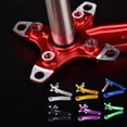 thumbnail image 4 of Splihome Aluminum Mtb Bicycle 170Mm Crankset Crank & Bottom Bracket Kit Purple, 4 of 7