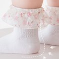 thumbnail image 3 of Miaouyo Ankle Socks for Little Girls Lace Ruffle Cuff Breathable Princess Socks, 3 of 8