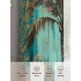 thumbnail image 6 of Coconut Tree Sheer Curtains 72 Inches Long 2 Panels Tropical Plant Light Filtering Semi Sheer Window Curtains Drapes for Bedroom Living Room 52"x72", 6 of 7