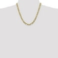 thumbnail image 2 of Collier Chaîne Figaro Concave 6 mm en Or Jaune 10k Pendentif Breloque, 2 of 9