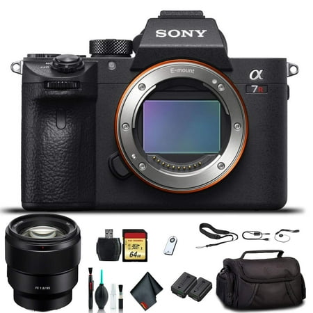 Sony Alpha a7R III Mirrorless Camera ILCE7RM3/B With Sony FE 24-70mm Lens  Soft Bag  Additional Battery  64GB Memory Card  Card Reader   Plus Essential Accessories