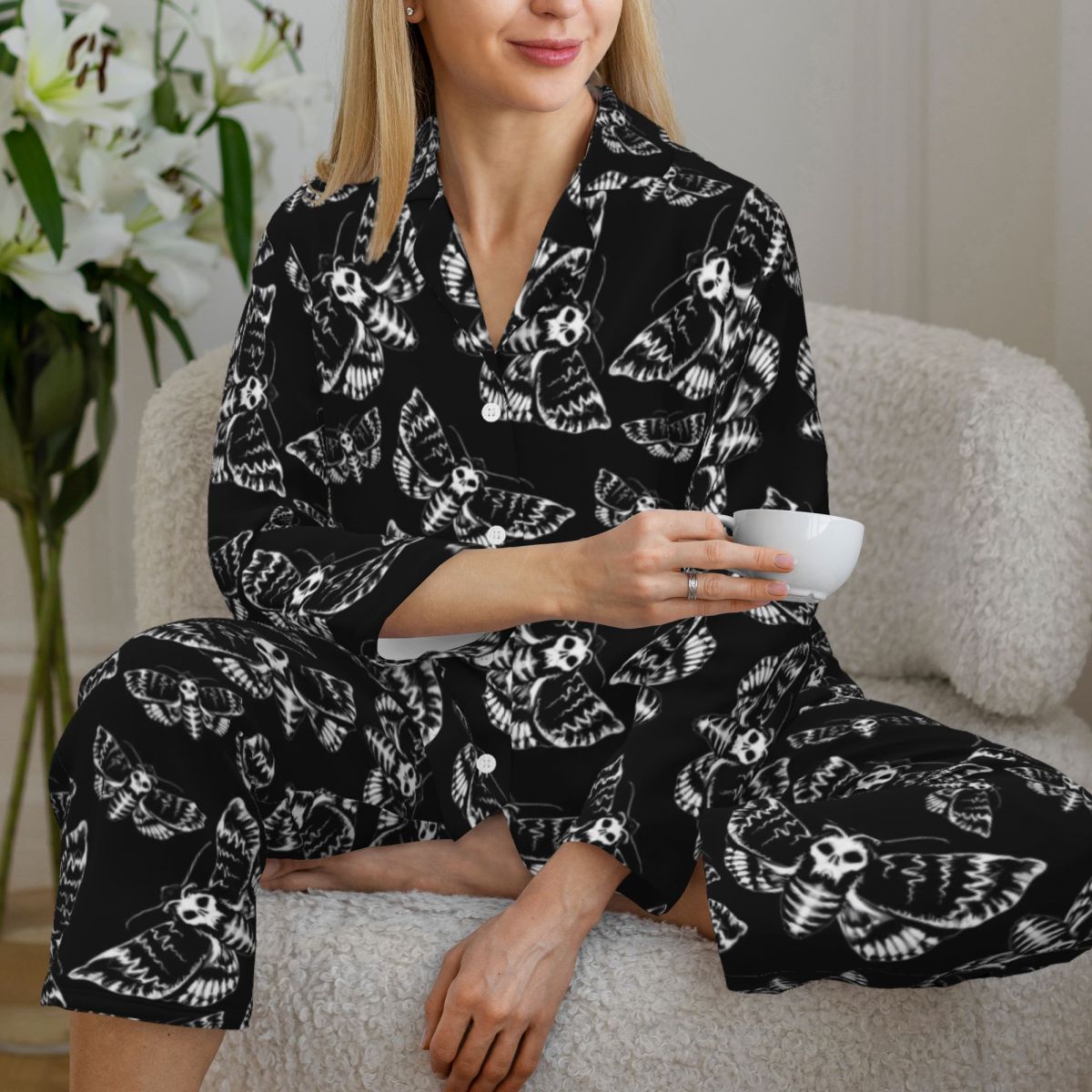 Gothic outlets Death Moth Pj Pants Set