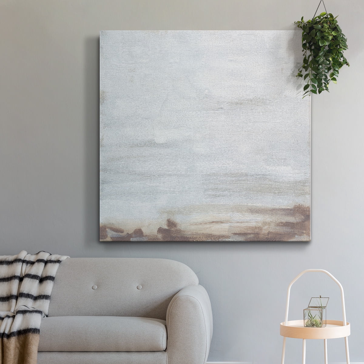 Wexford Home Neutral Breakers II-Premium Gallery Wrapped Canvas, 10" x 10" - Ready to Hang
