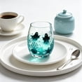 thumbnail image 5 of Halloween Ghost Stemless Glassware, 2D Printed Spooky Drinkware，Spooky 2D Ghost Print With Underwater Details, Smooth Stemless Glass For Wine, Cocktails, Juice And Halloween Entertaining 2026, 5 of 7