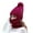 Wine Red, variant on 3Pcs/Set Women Winter Thick Warm Woolen Knitted Beanie Hat Face Mask Neck Scarf