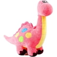 thumbnail image 3 of Juguete de peluche de dinosaurio de peluche rosa de 14 pulgadas, animal de peluche de dinosaurio de peluche, juguete de dinosaurio para bebés, niñas, niños, regalos de cumpleaños, rosa, 35 cm, 3 of 4