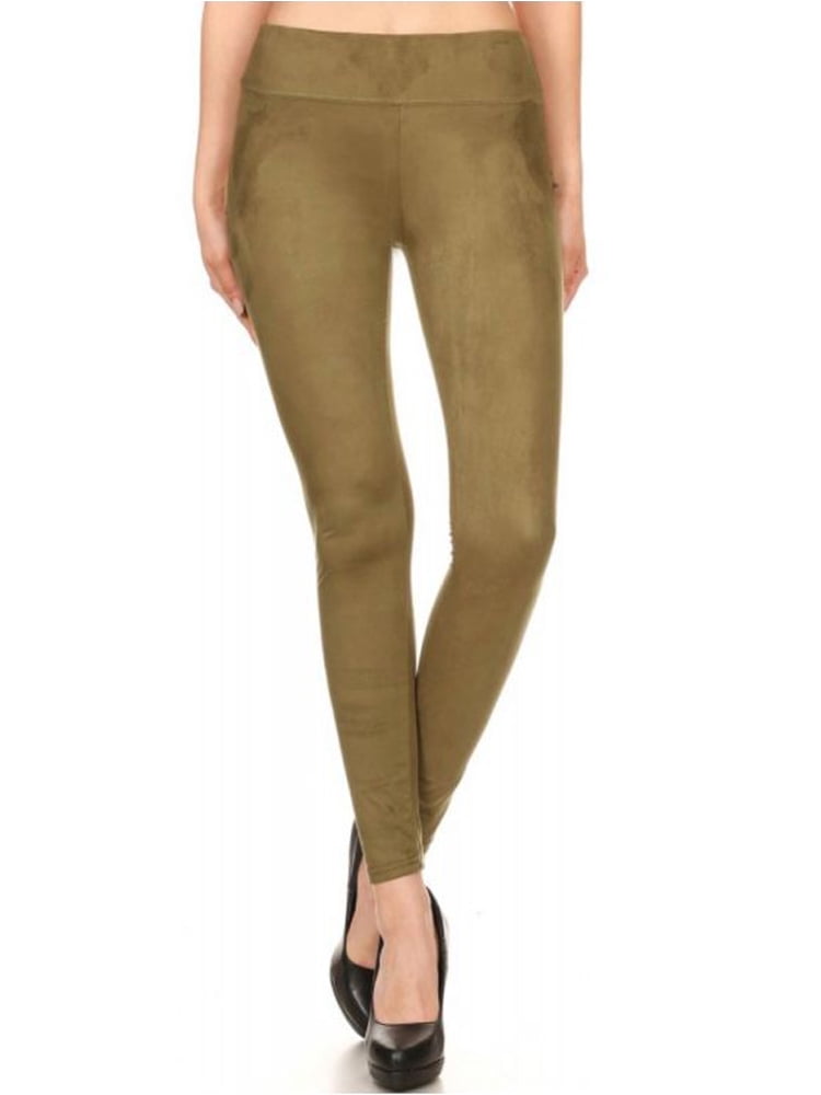 suede tan leggings