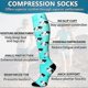 thumbnail image 5 of Calcetines de compresión de cobre para mujeres y hombres (paquete de 6) - El mejor soporte para la circulación: médicos, corredores, enfermeras y atletas., 5 of 5