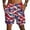 E3-Wine, variant on Havenx Men's 250 Years Of American Independence Shorts Drawstring American Flag Design Shorts with Pockets Elastic Waist Short Pant 1776–2026 Cross Patriotic We the People Clothing,Deep Red XL