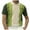 Green, variant on Mens Shirts Summer Mens Knit Colorblock Stitching Lapel Button Up Short Sleeve Shirts