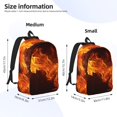 thumbnail image 2 of Fotbe Fiery Orange Flames Energy Mochila de Lona con Estampado, Mochila Duradera, Mochila Versátil de Alta Calidad, Mochila Compacta Vintage-Medium, 2 of 5