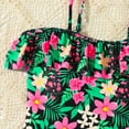 thumbnail image 5 of Coerni Girls Swimsuit One Piece Ruffle Floral Print Swim Suits Beach Pool Bathing Suits Toddler Rash Guard Swimwear Clothes, 5 of 7