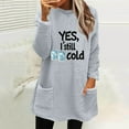 thumbnail image 2 of Womens Warm Pullover Tops Winter Sherpa Lined Fleece Sweatshirts Tunic Thermal Loungewear Fashion Leopard Heart Fleece Sweatshirt Oversized Crewneck Long Sleeve Hooded Sweaters with Pockets, 2 of 3